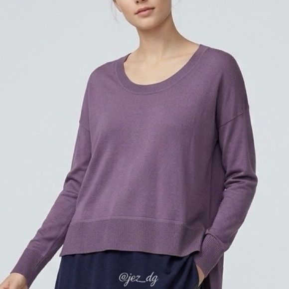 Wilfred Sweaters - Wilfred Scoop Neck Sweater in Mauve Purple